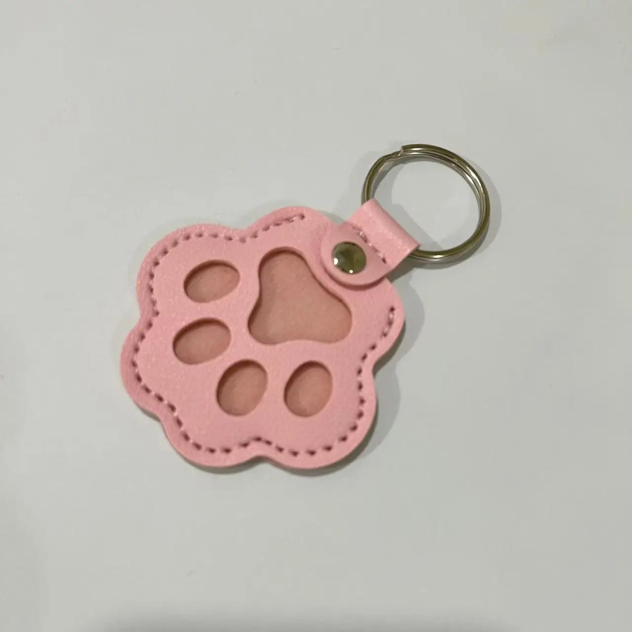Porte-clés Souvenir Animalier – Médaillon en Cuir pour Fourrure (Chien & Chat)
