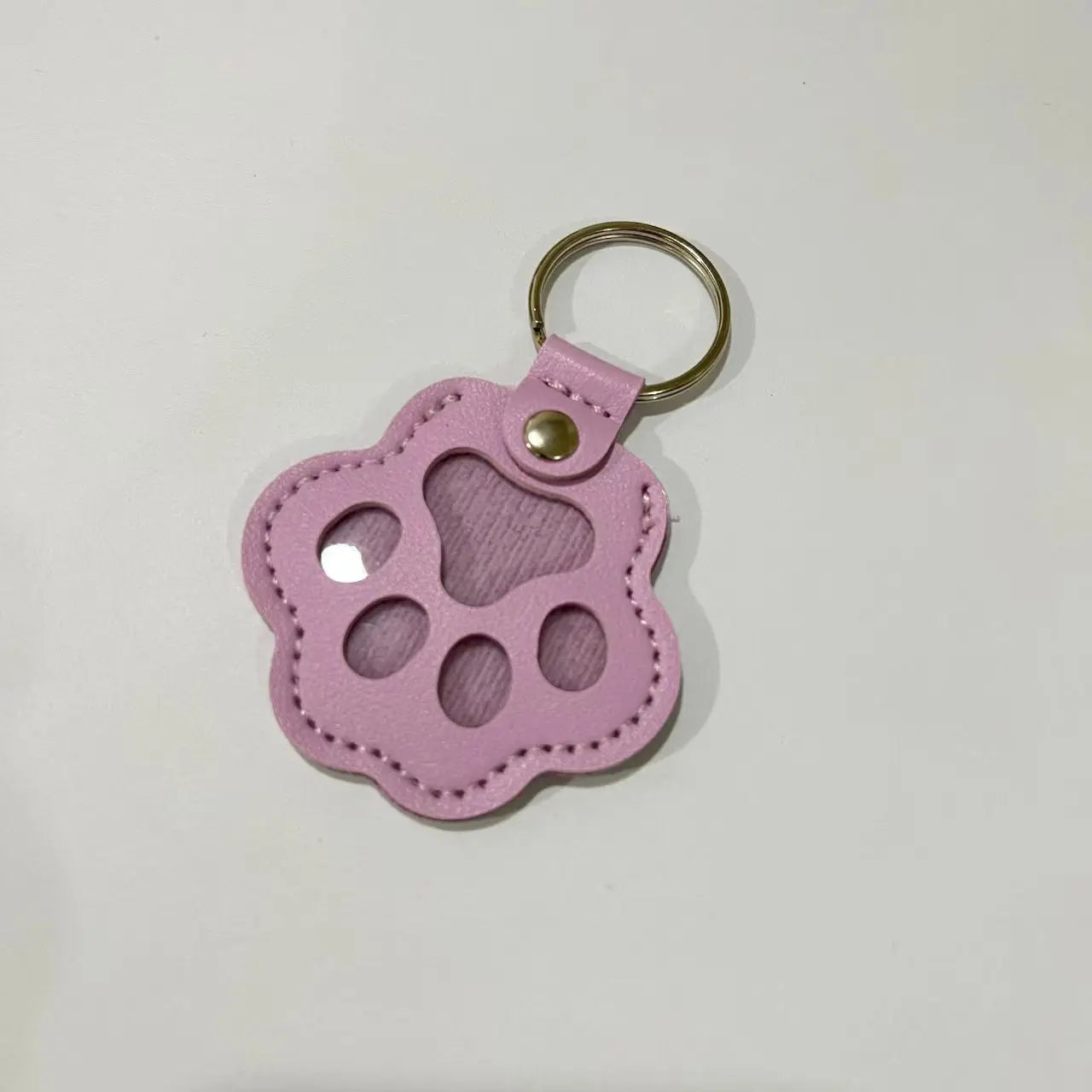 Porte-clés Souvenir Animalier – Médaillon en Cuir pour Fourrure (Chien & Chat)