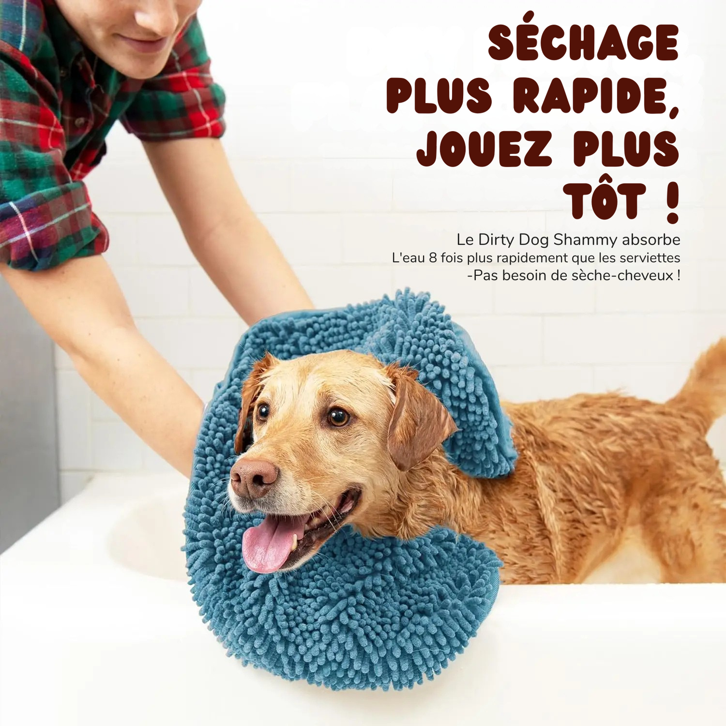 Serviette Chenille Ultra-Absorbante